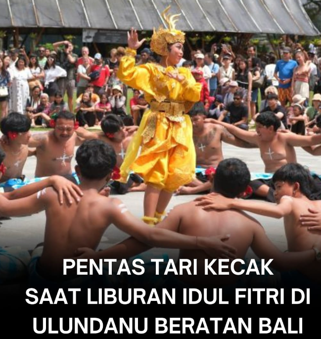 Tari Kecak Legenda Ulundanu Beratan Hibur Wisatawan di Libur Idulfitri