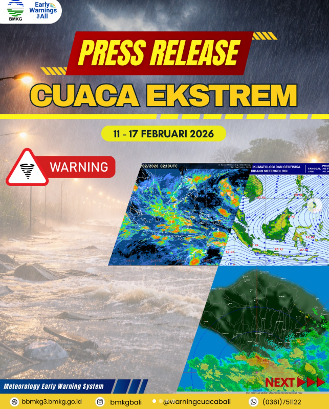 Kondisi Atmosfer Tidak Stabil, Bali Berpotensi Alami Cuaca Buruk